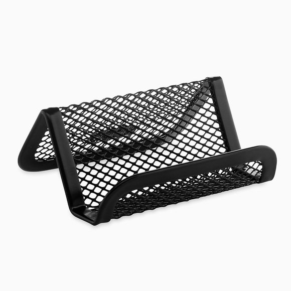 Rolodex Mesh Business Card Holder, Black - Picture 2 of 6